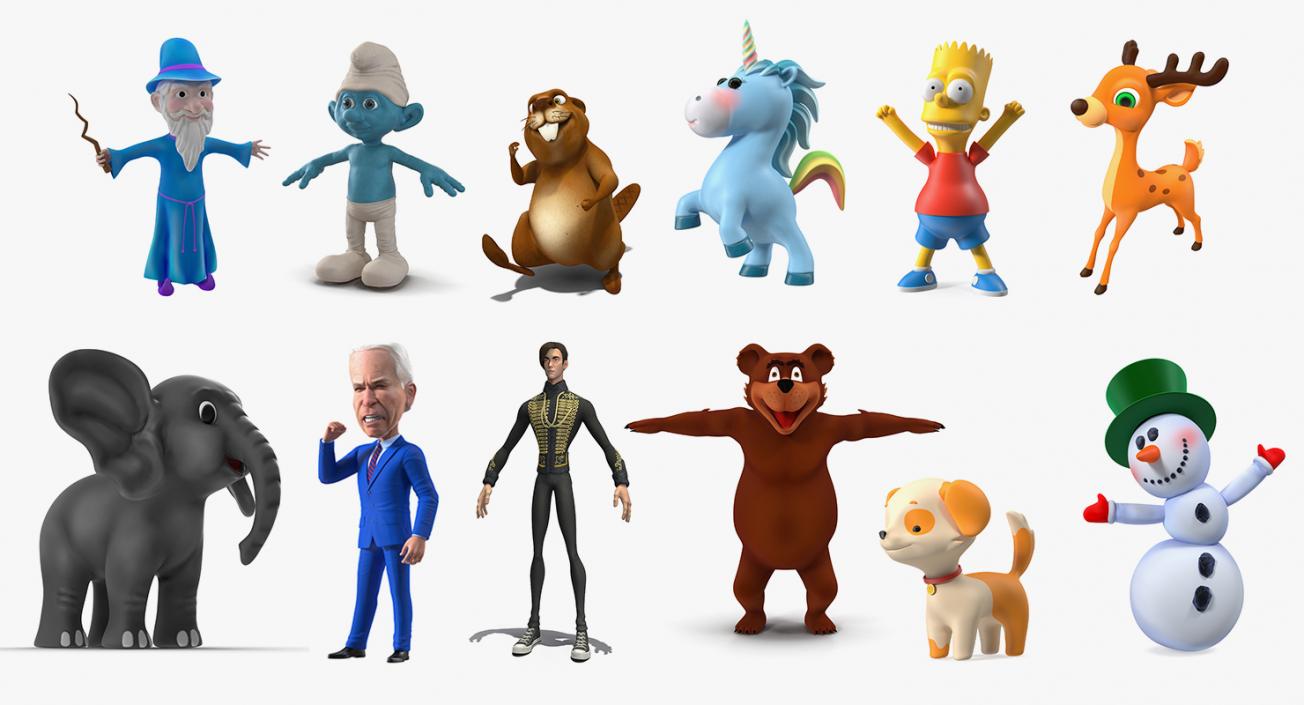 Cartoon Characters Collection 11 3D