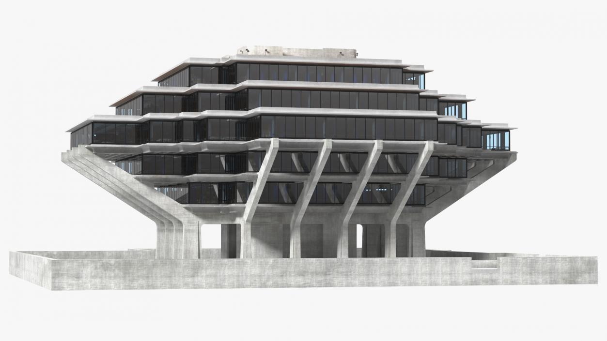 Geisel Library 3D model