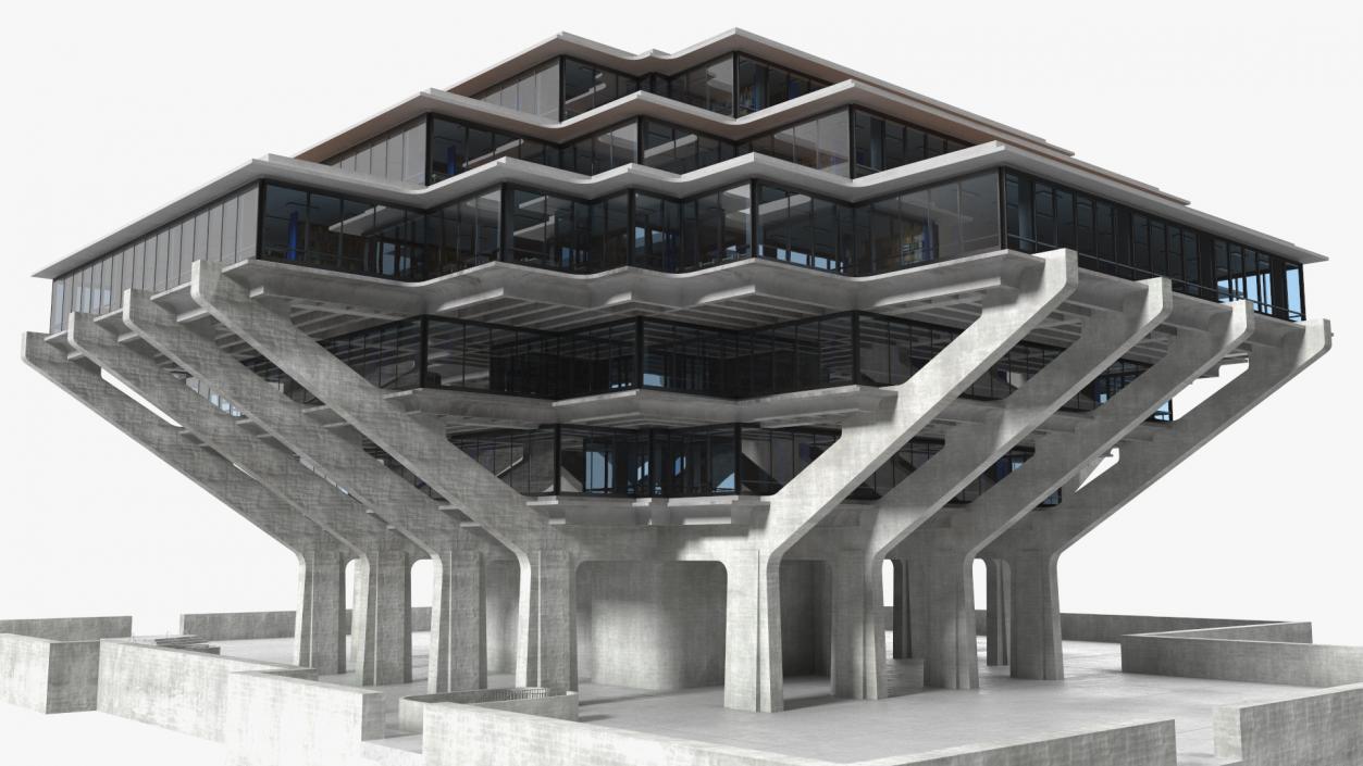 Geisel Library 3D model