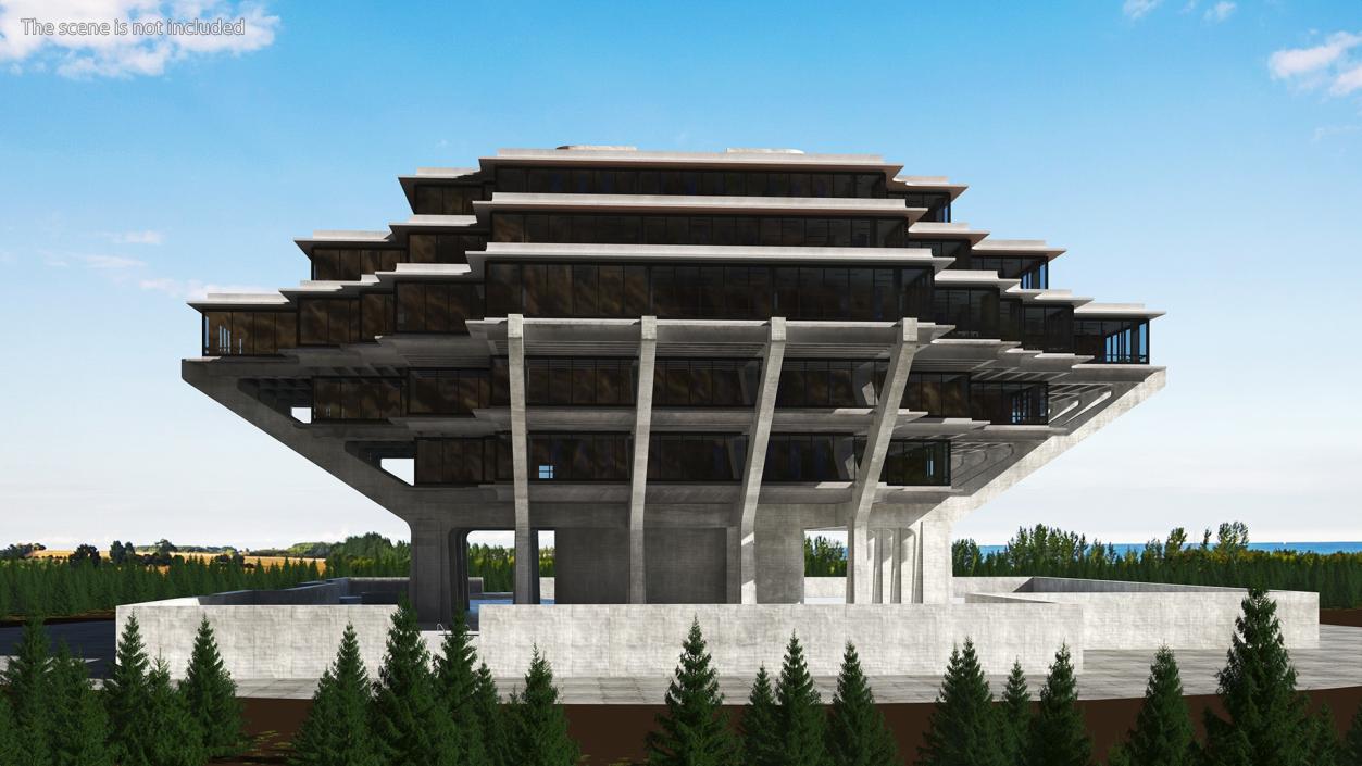 Geisel Library 3D model