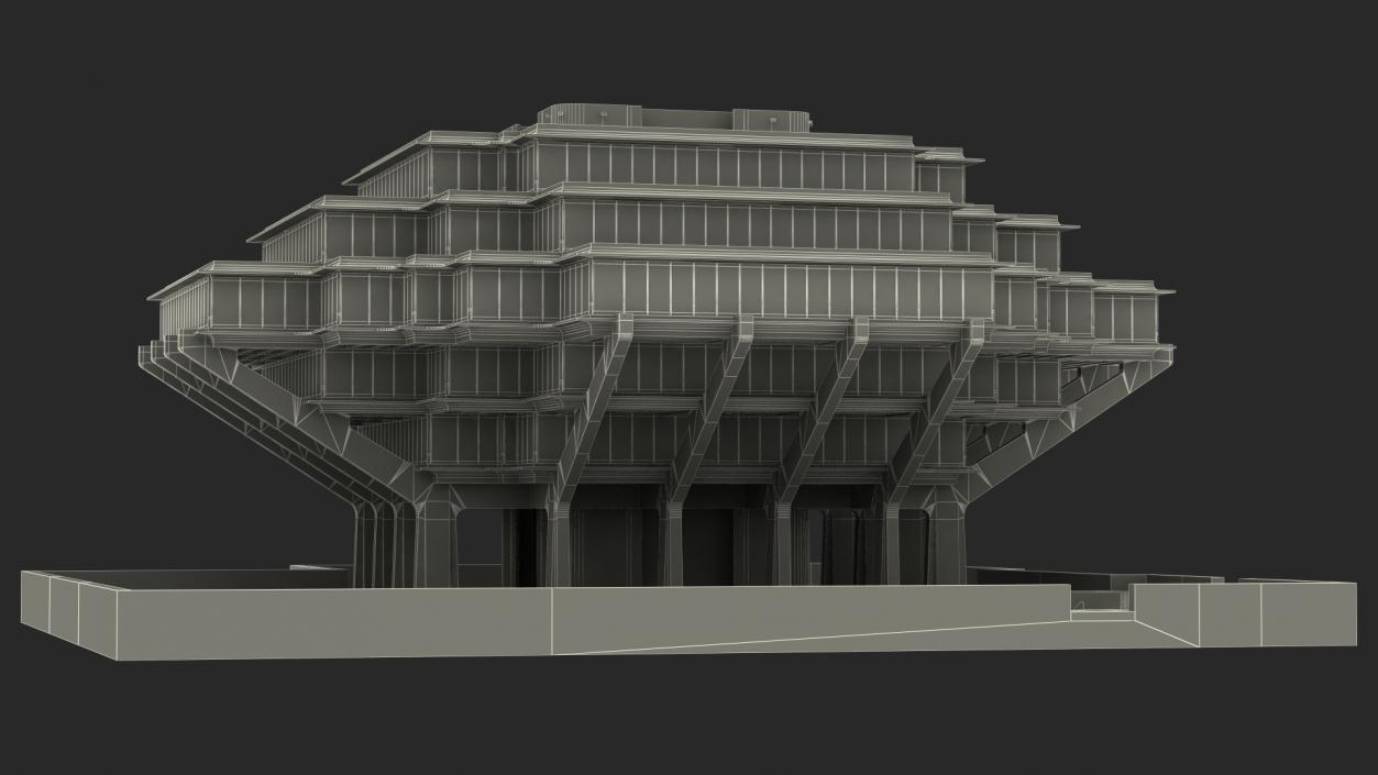 Geisel Library 3D model