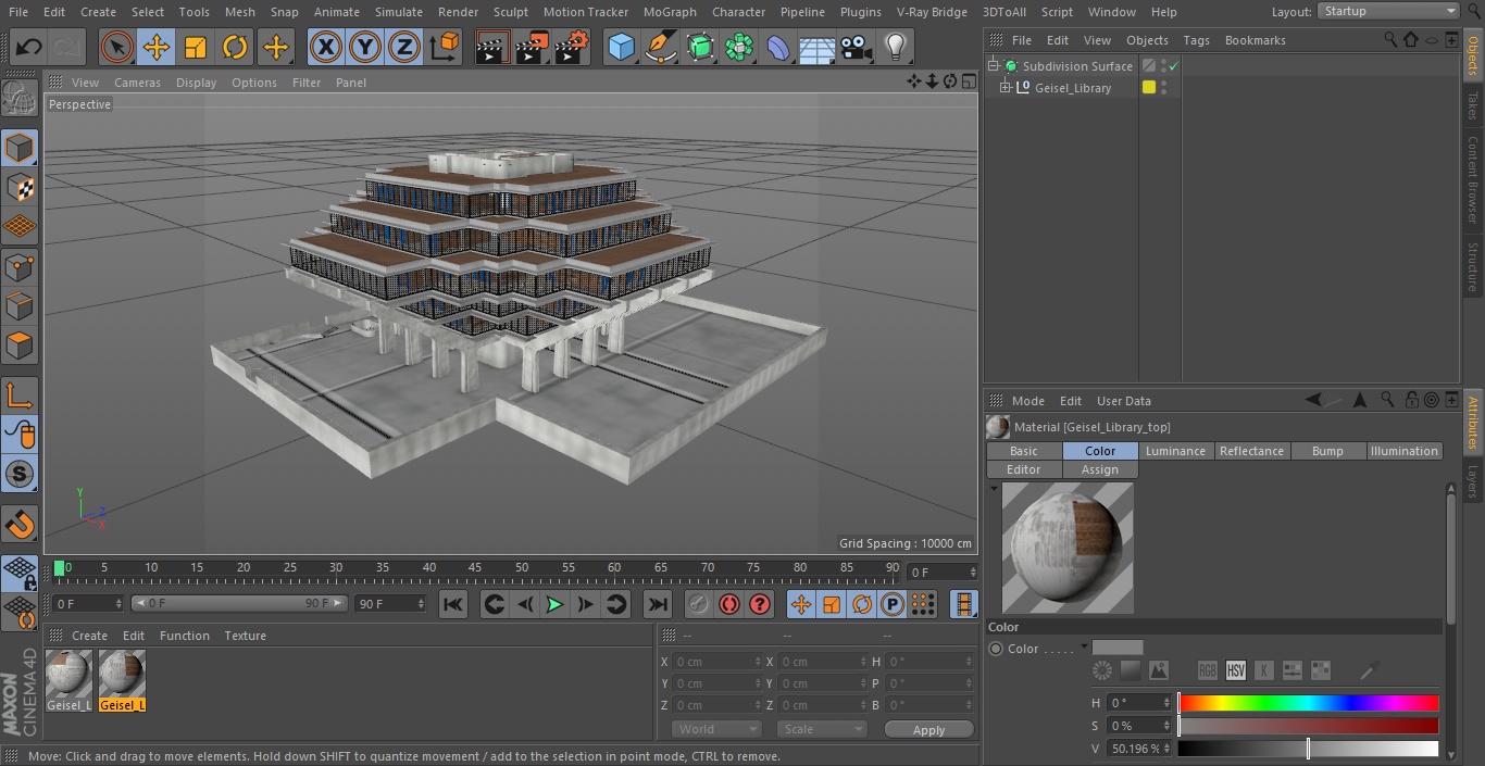 Geisel Library 3D model