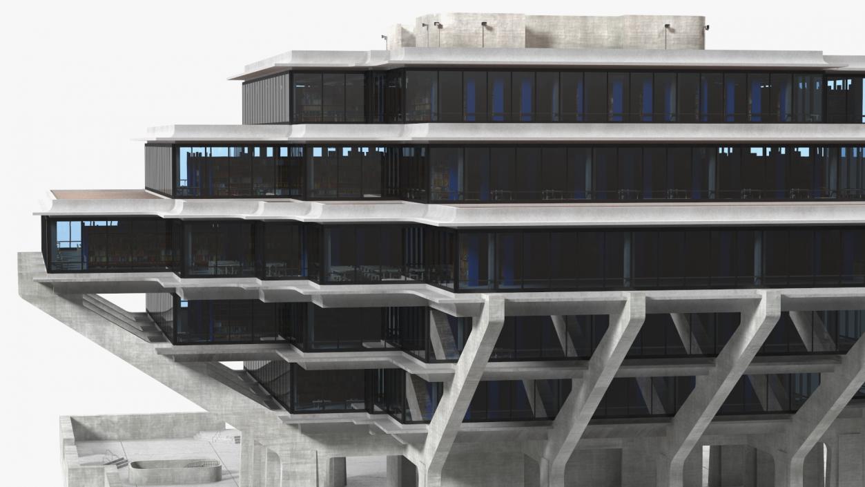 Geisel Library 3D model