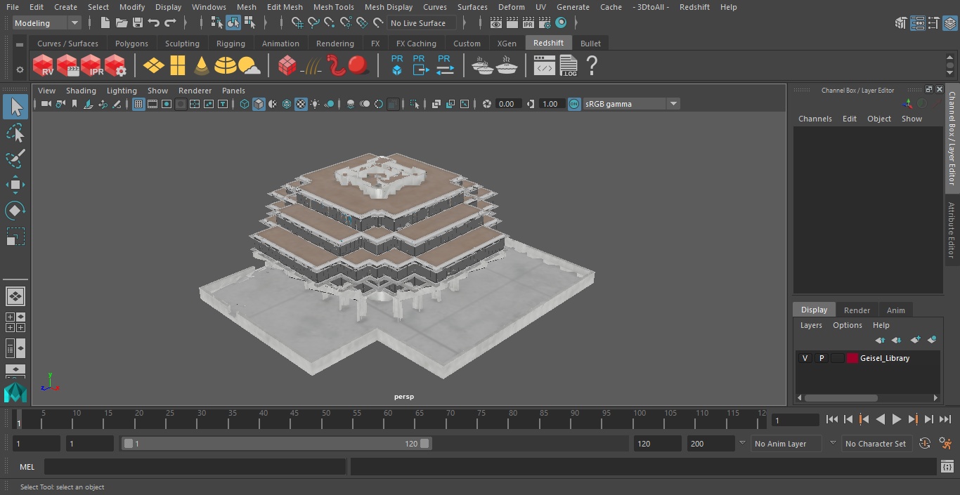 Geisel Library 3D model