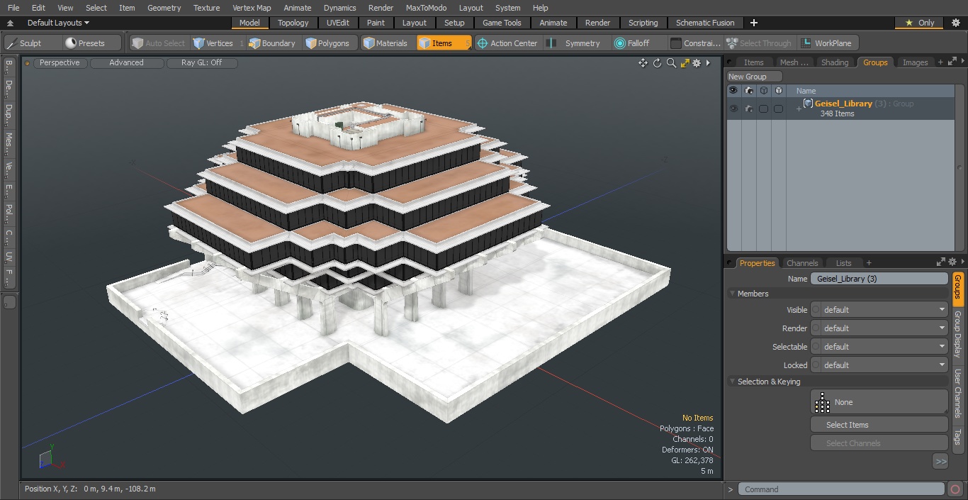 Geisel Library 3D model