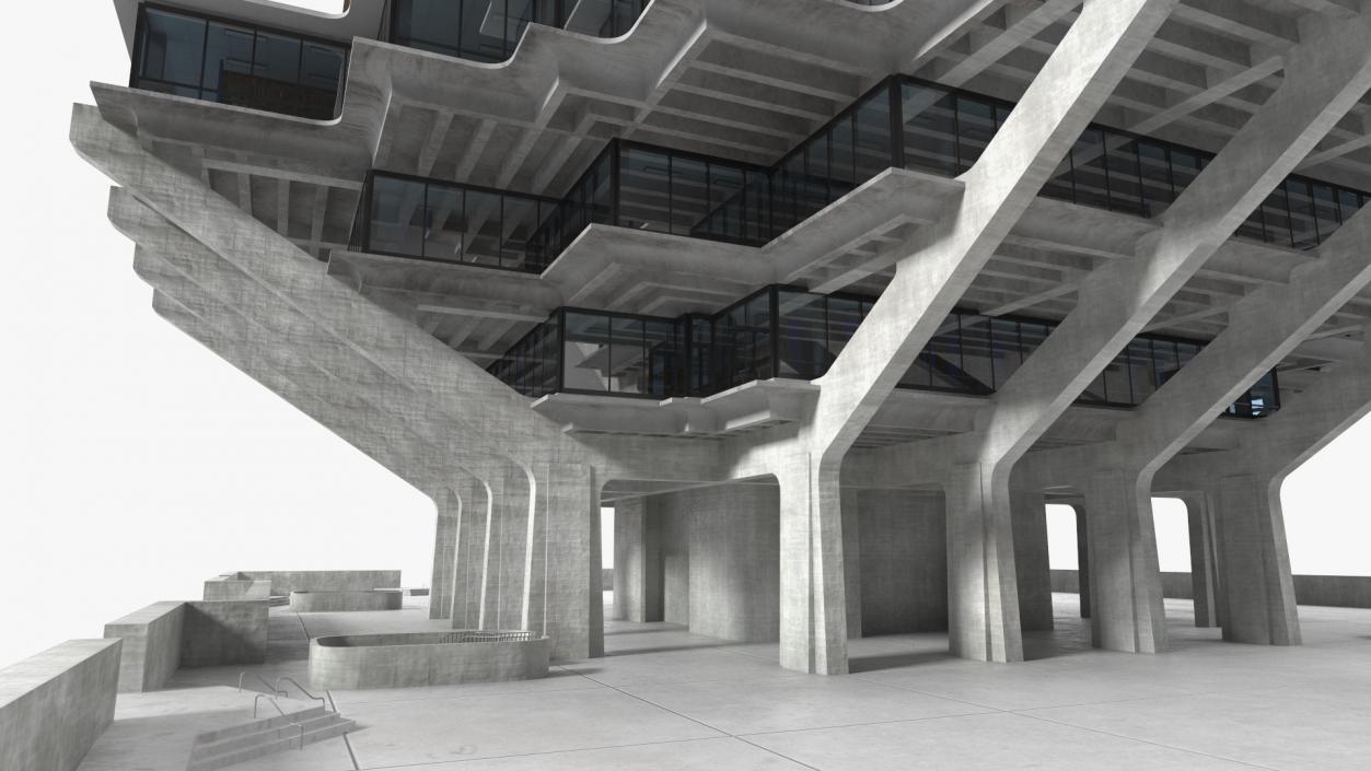 Geisel Library 3D model