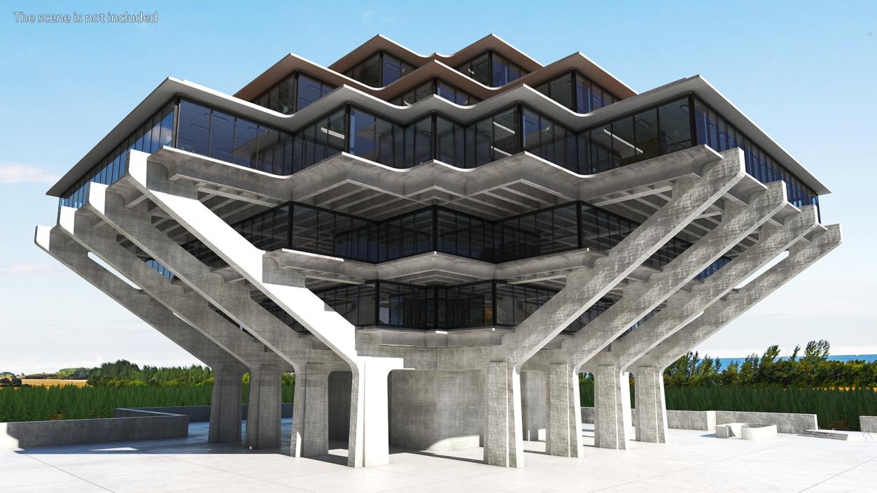 Geisel Library 3D model