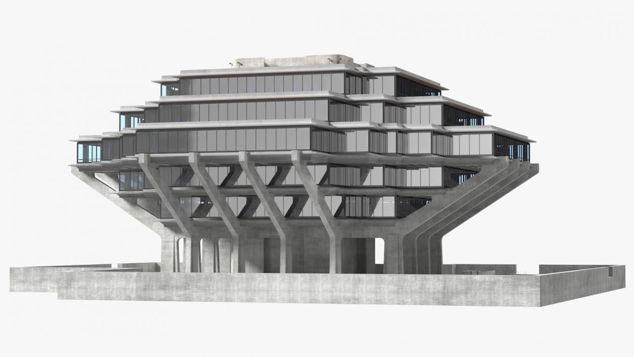 Geisel Library 3D model