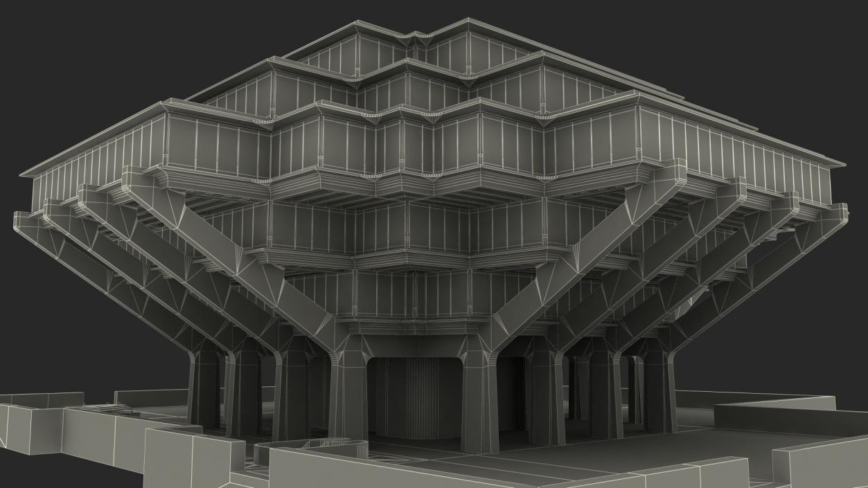 Geisel Library 3D model