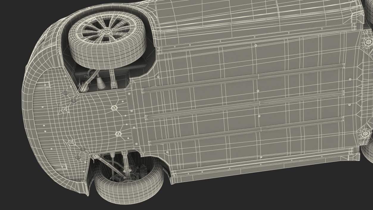 3D Tesla Model X Plaid Rigged