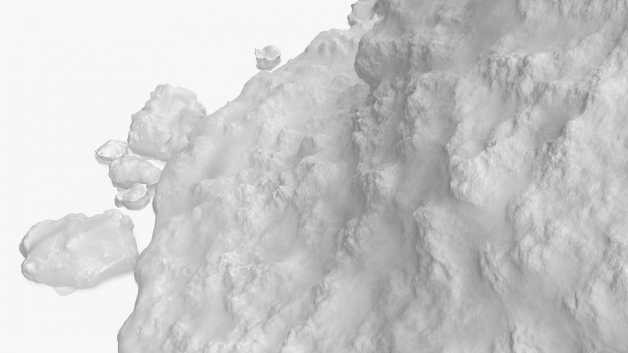 3D Winter Snow Pile