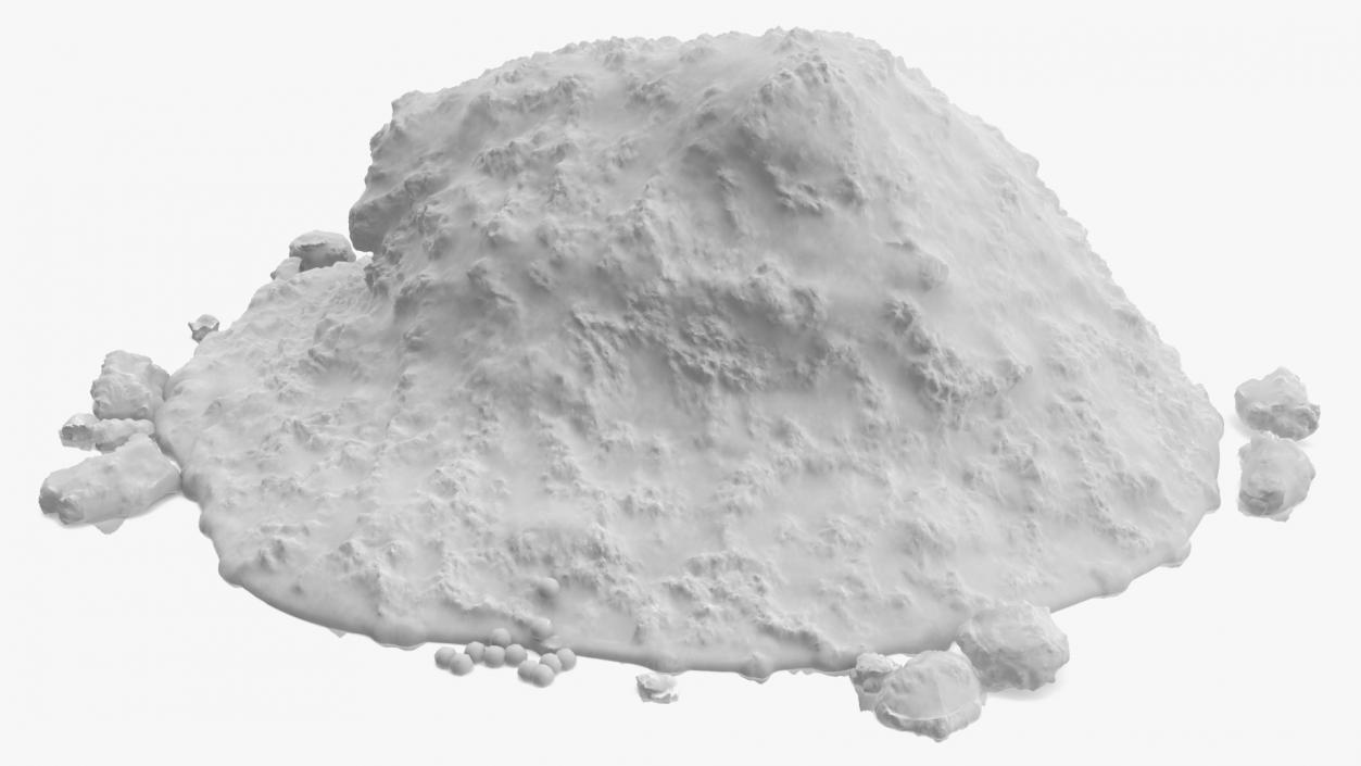 3D Winter Snow Pile