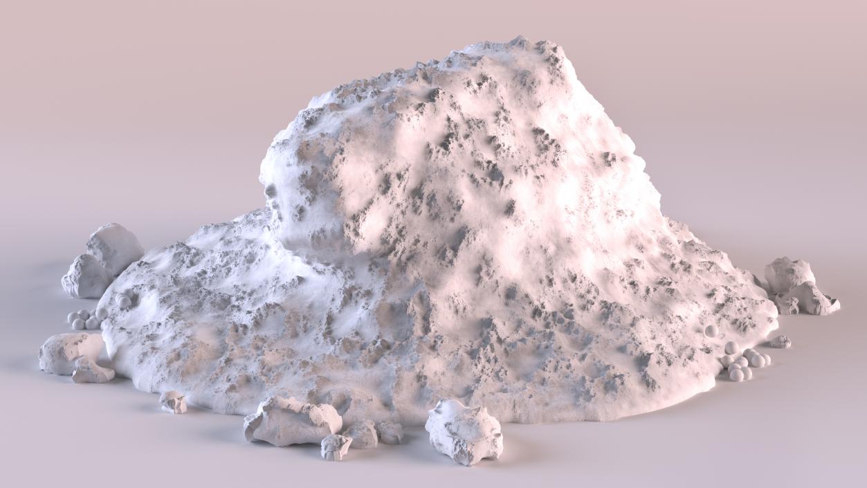 3D Winter Snow Pile