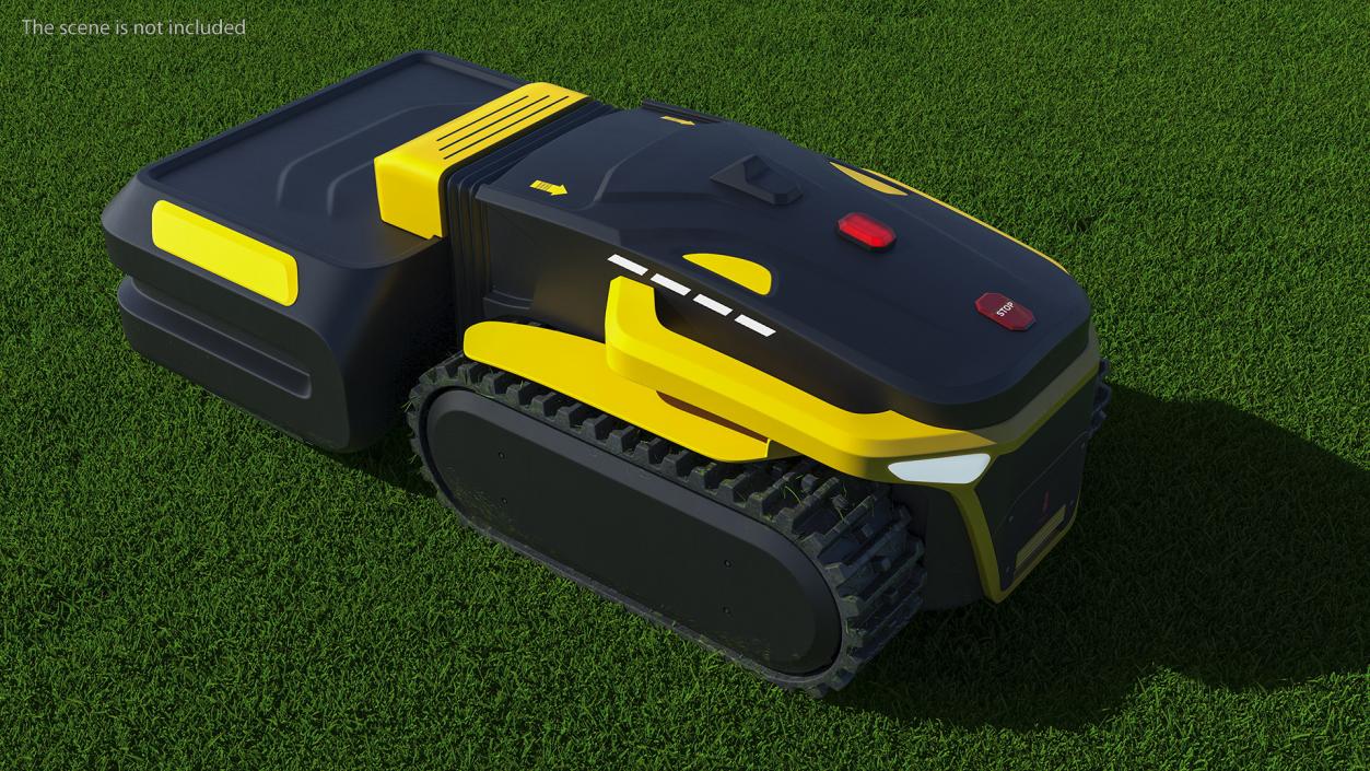 Automated Lawn Mower Rigged 3D