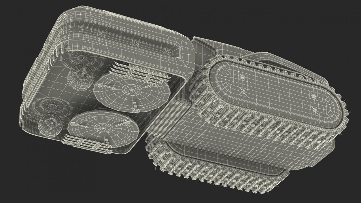 Automated Lawn Mower Rigged 3D