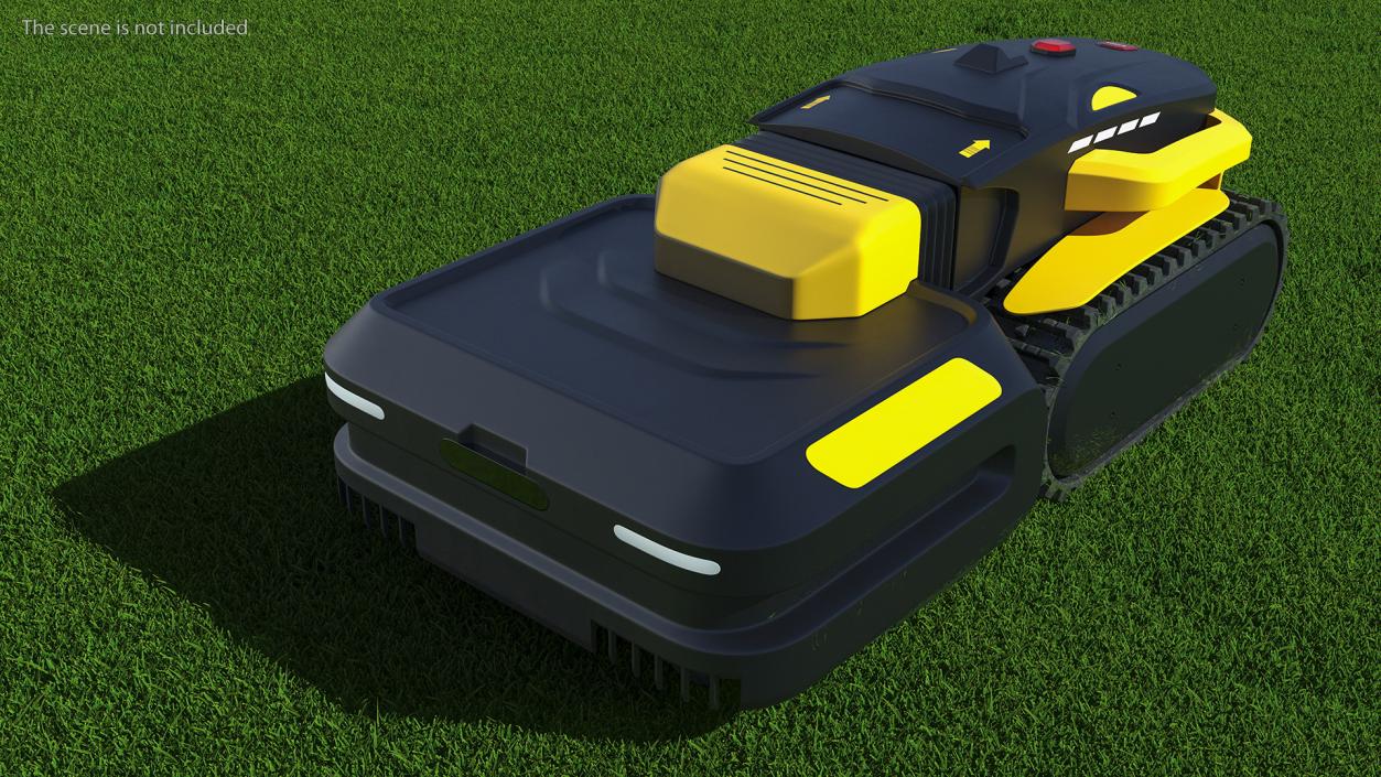 Automated Lawn Mower Rigged 3D