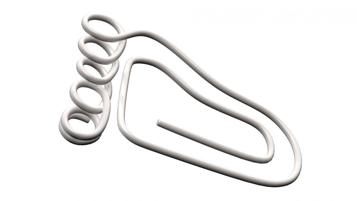 Footprint Shaped Paper Clip 3D