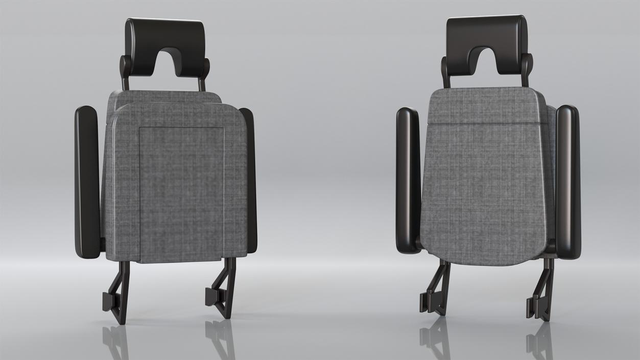 Stewardess Folded Seat 3D