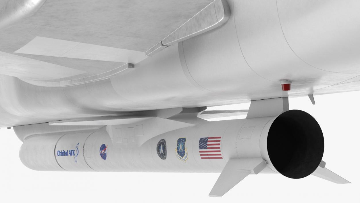 3D Lockheed L1011 Stargazer Carrying Pegasus XL Rocket