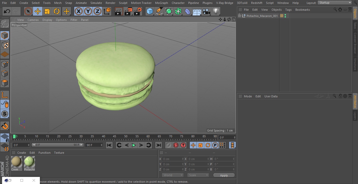 Pistachio Macaron 3D