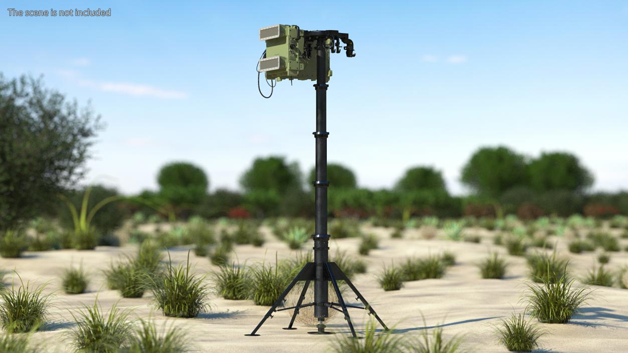 Drone Detection Air Security Radar 3D model