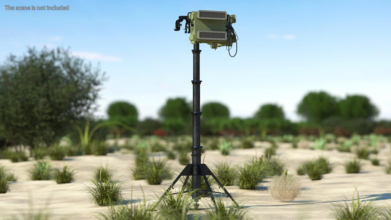 Drone Detection Air Security Radar 3D model