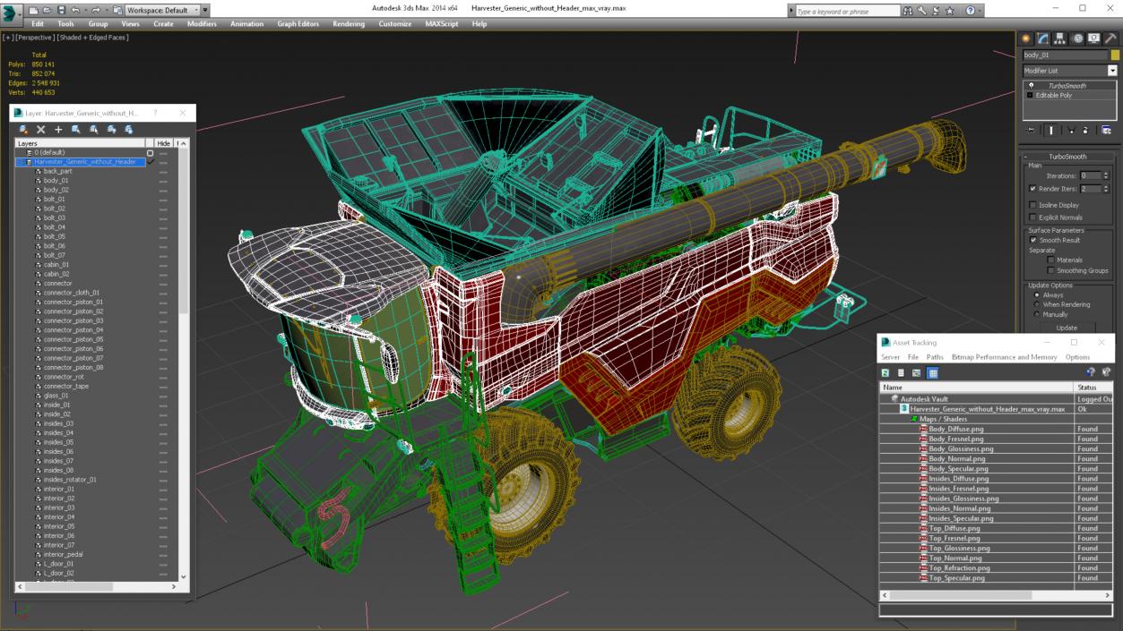 Harvester without Header 3D model