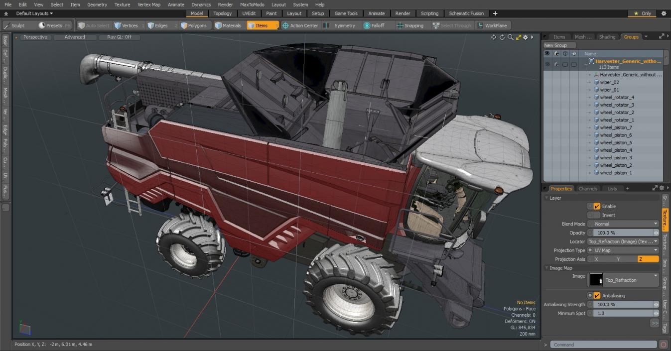 Harvester without Header 3D model