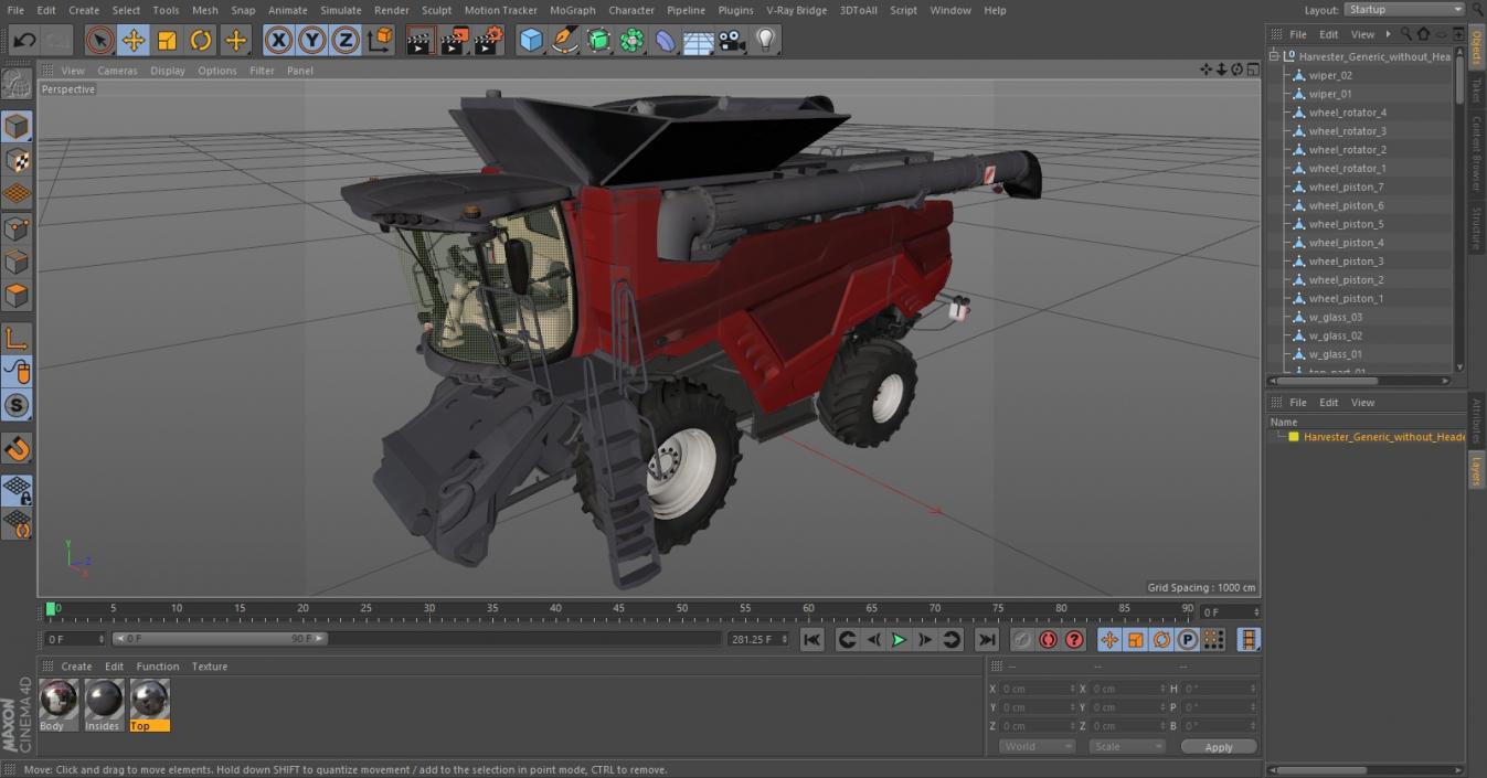 Harvester without Header 3D model