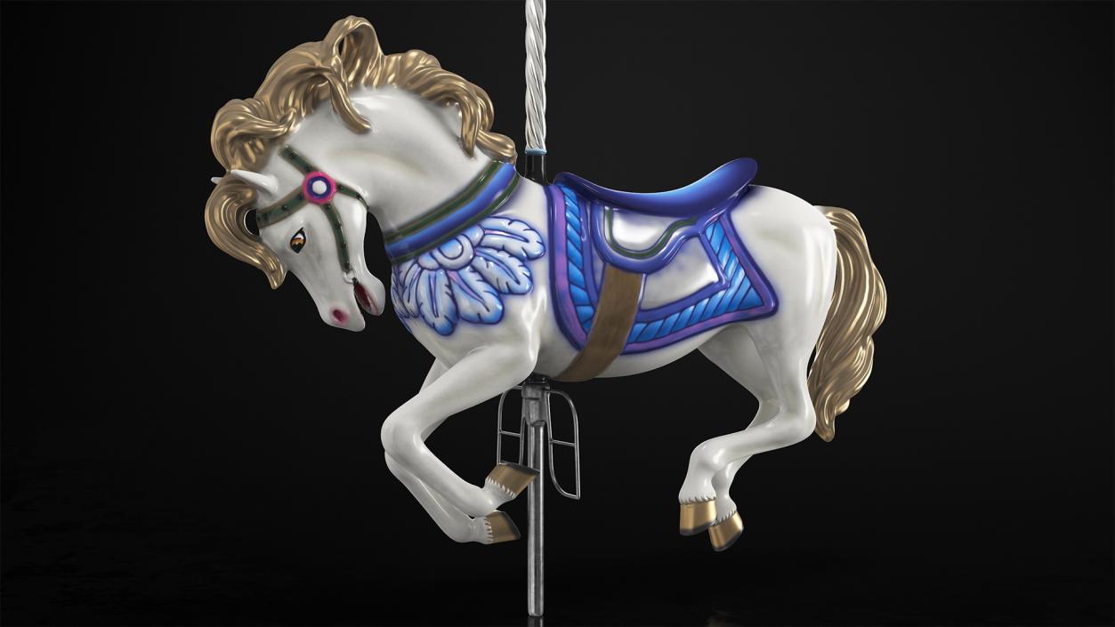 3D model Park Carousel with Horses