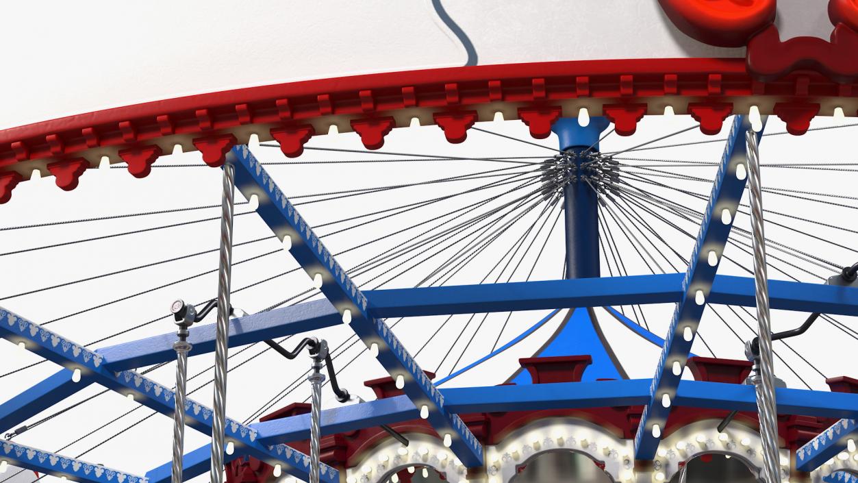 3D model Park Carousel with Horses