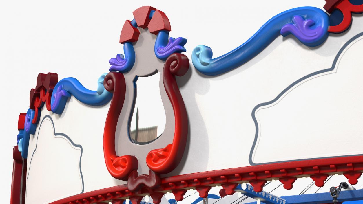 3D model Park Carousel with Horses