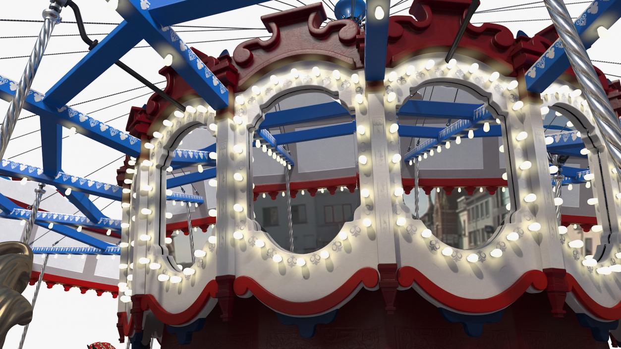 3D model Park Carousel with Horses