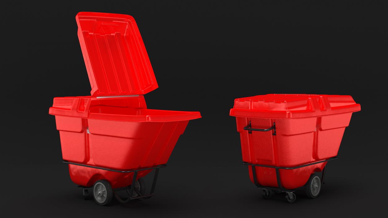 3D model Tilt Truck Uline Red