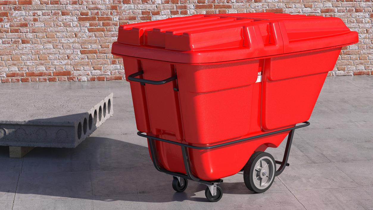 3D model Tilt Truck Uline Red