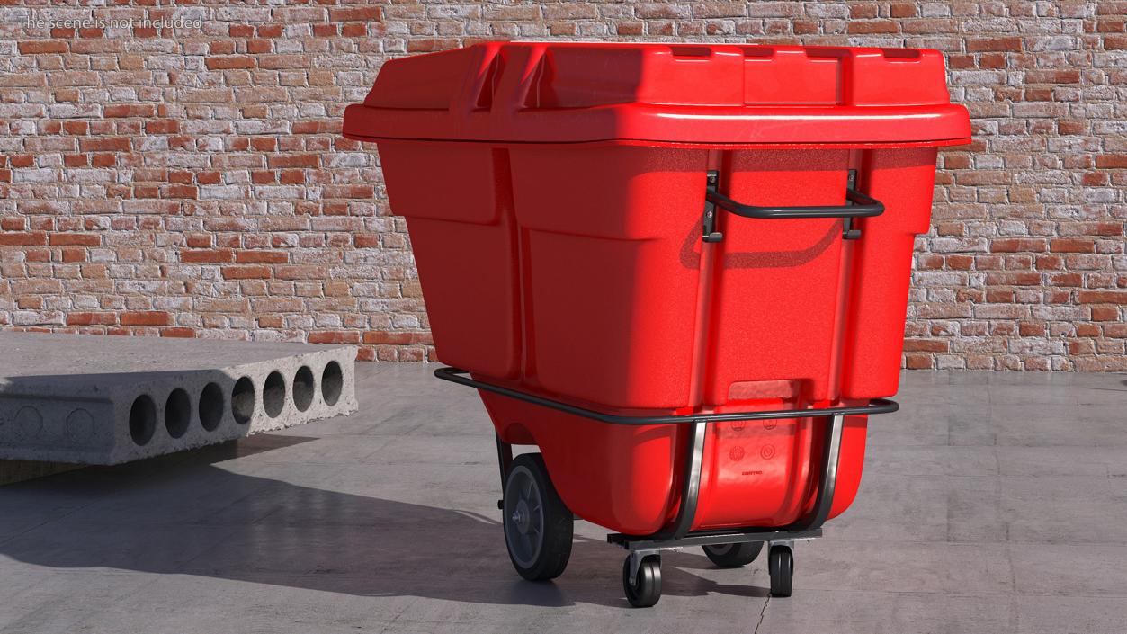 3D model Tilt Truck Uline Red