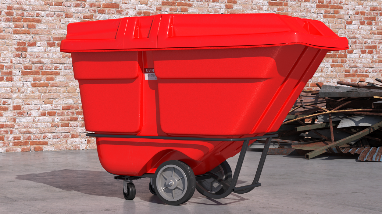 3D model Tilt Truck Uline Red