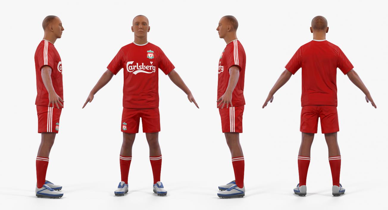 3D model Soccer or Football Player Liverpool