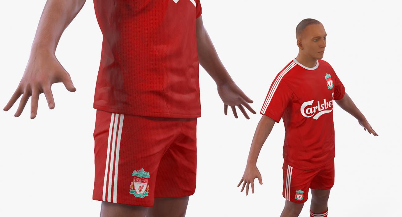 3D model Soccer or Football Player Liverpool