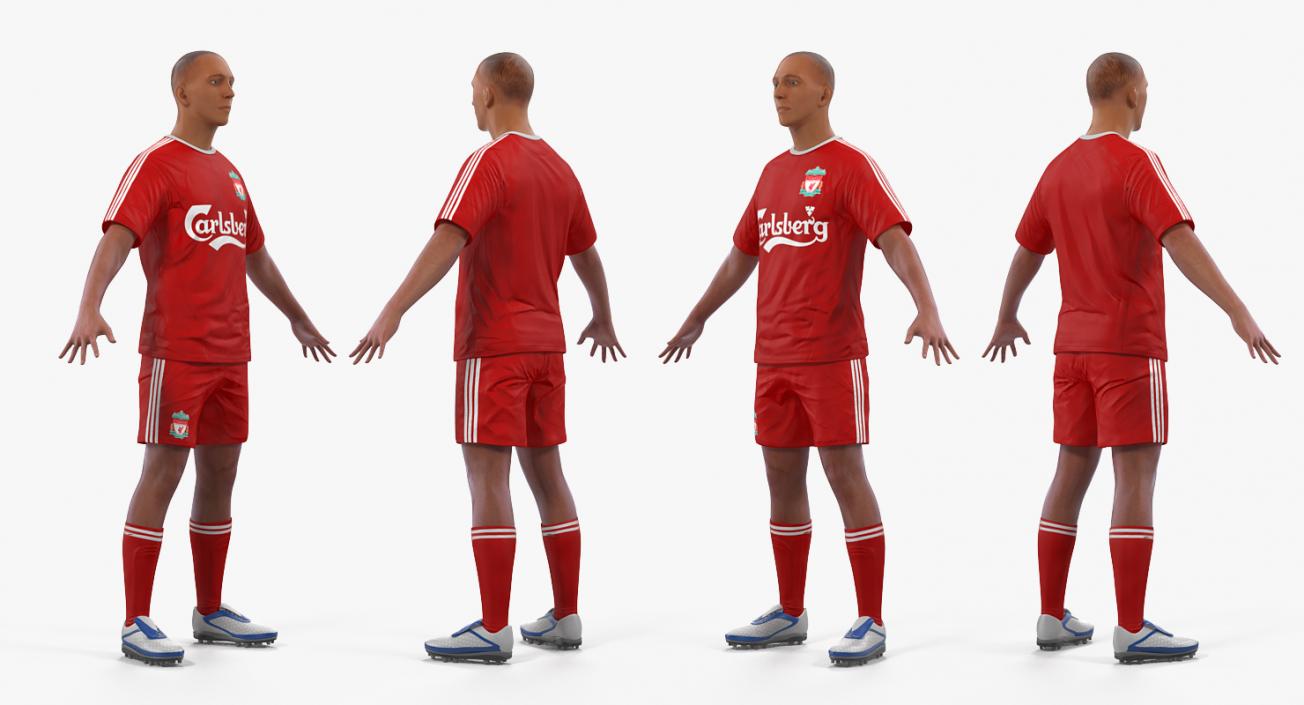 3D model Soccer or Football Player Liverpool