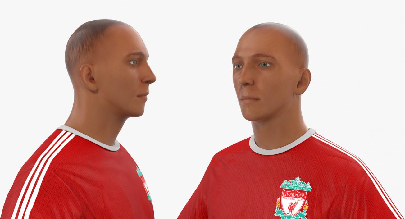 3D model Soccer or Football Player Liverpool