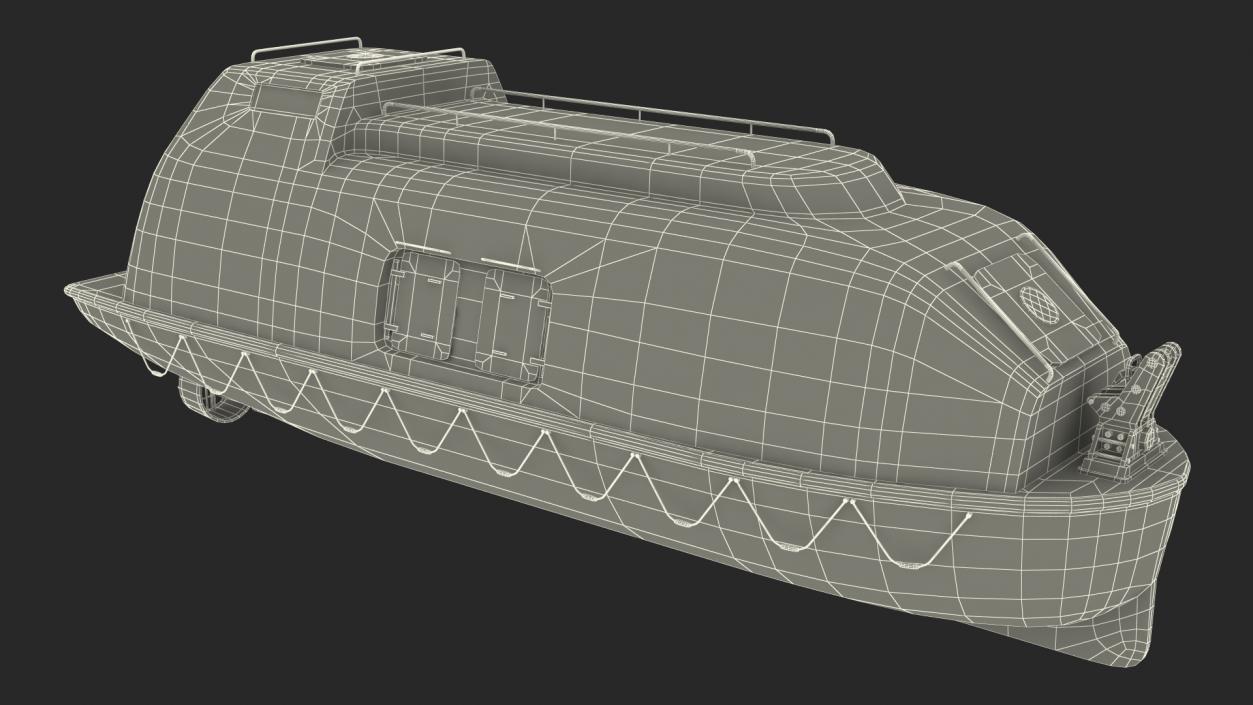 Cable Laying Ship Rigged 3D model