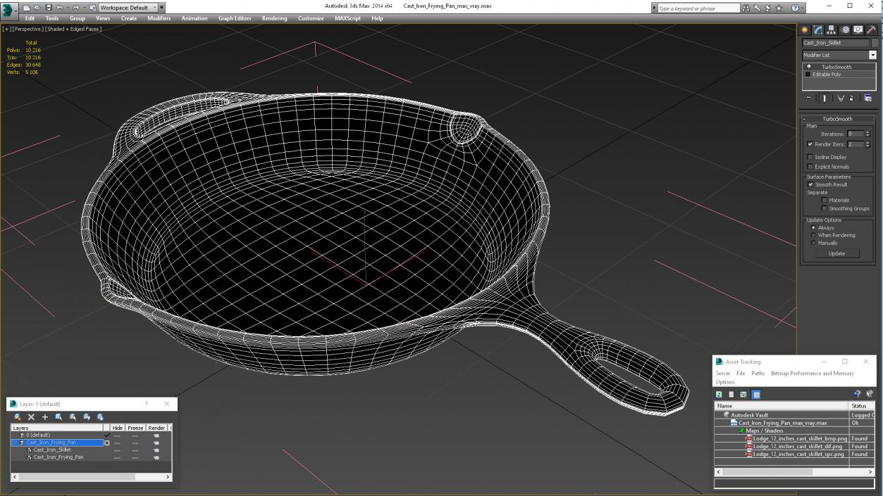 3D model Cast Iron Frying Pan