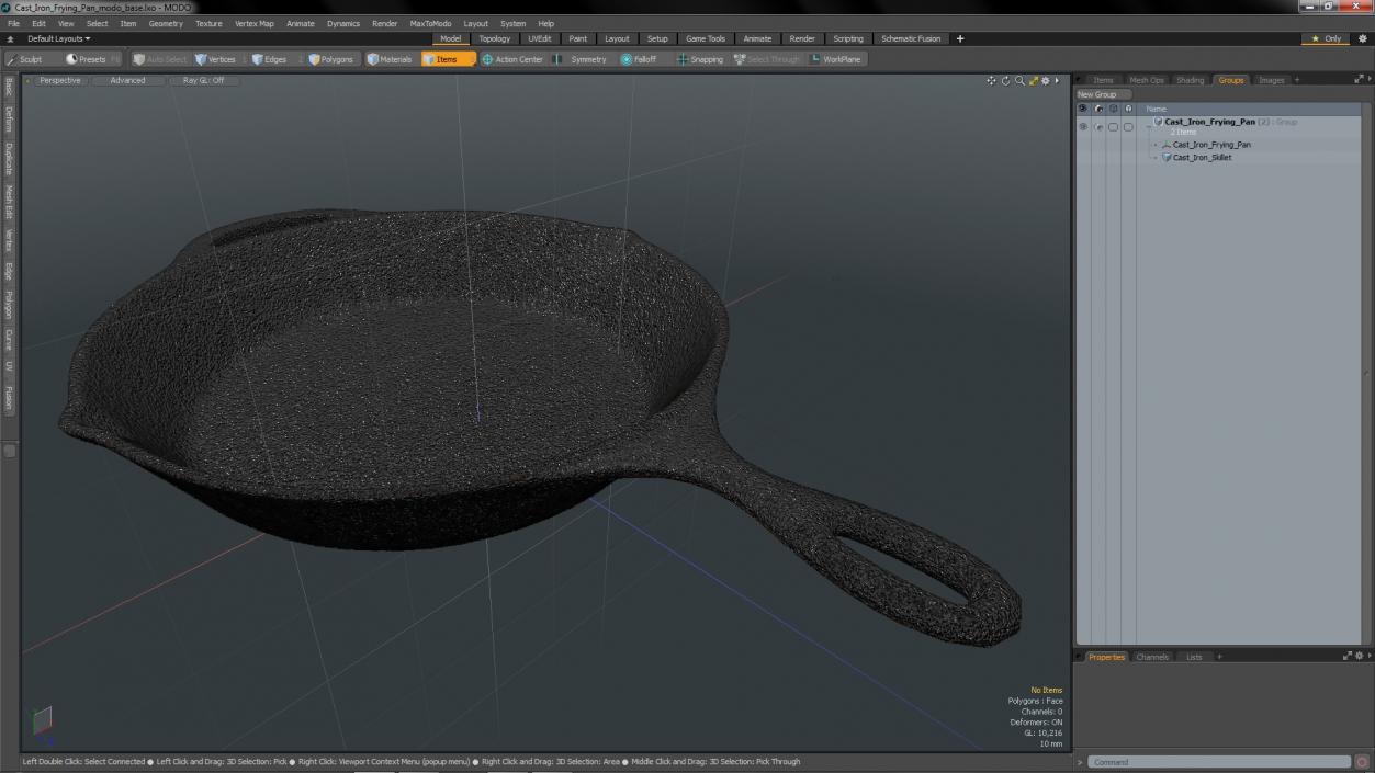 3D model Cast Iron Frying Pan