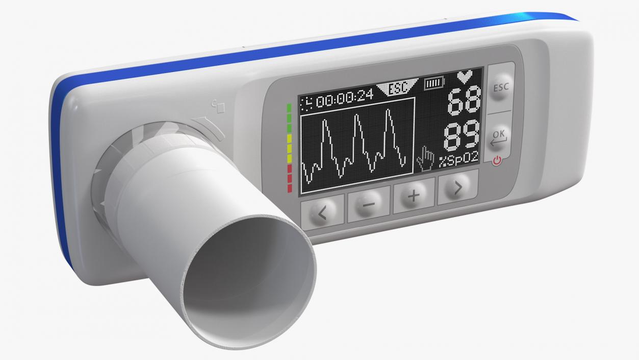 Handheld Digital Spirometer 3D