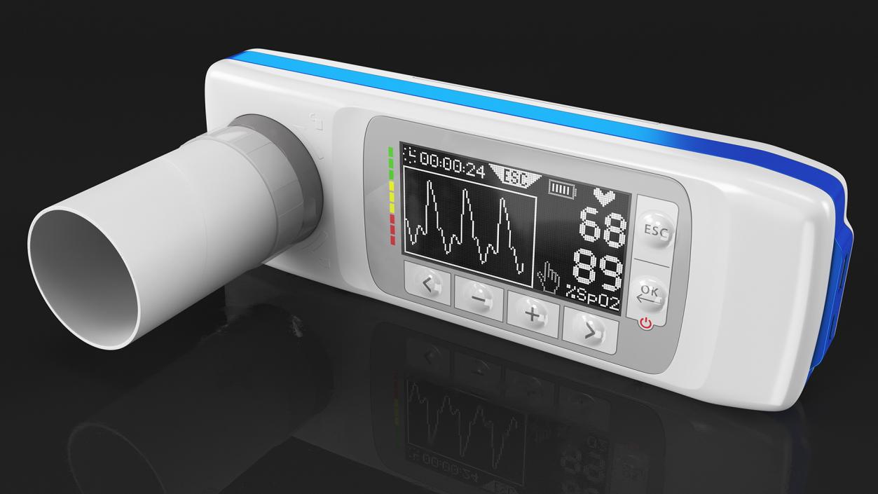 Handheld Digital Spirometer 3D