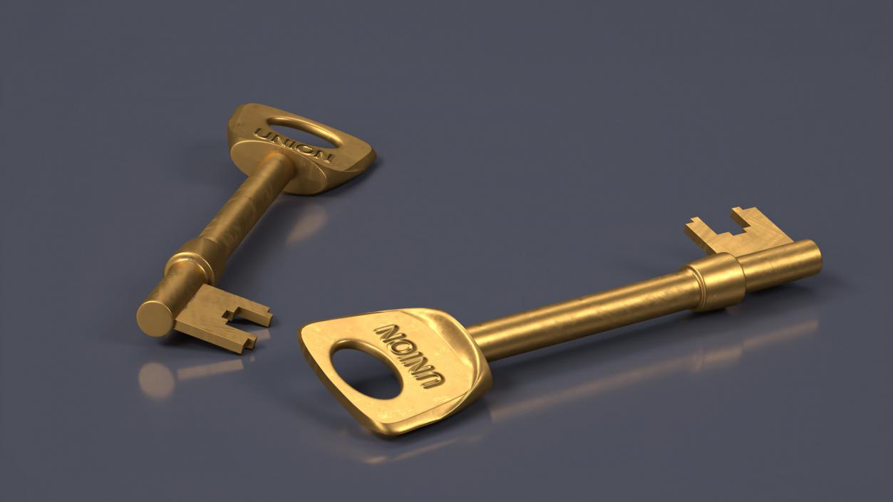 Door Lock Keys Collection 9 3D