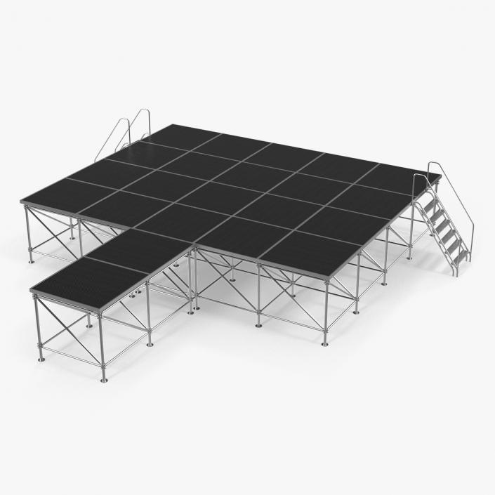 Adjustable Modular Concert Stage 3D