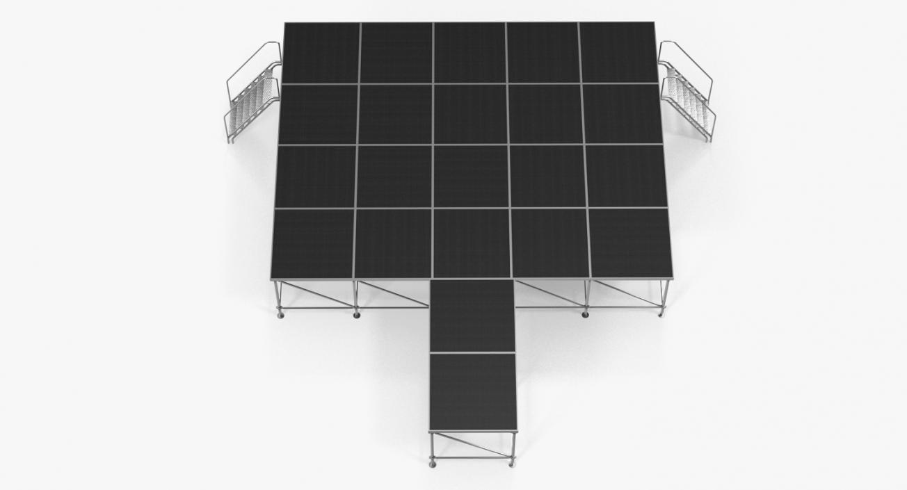 Adjustable Modular Concert Stage 3D