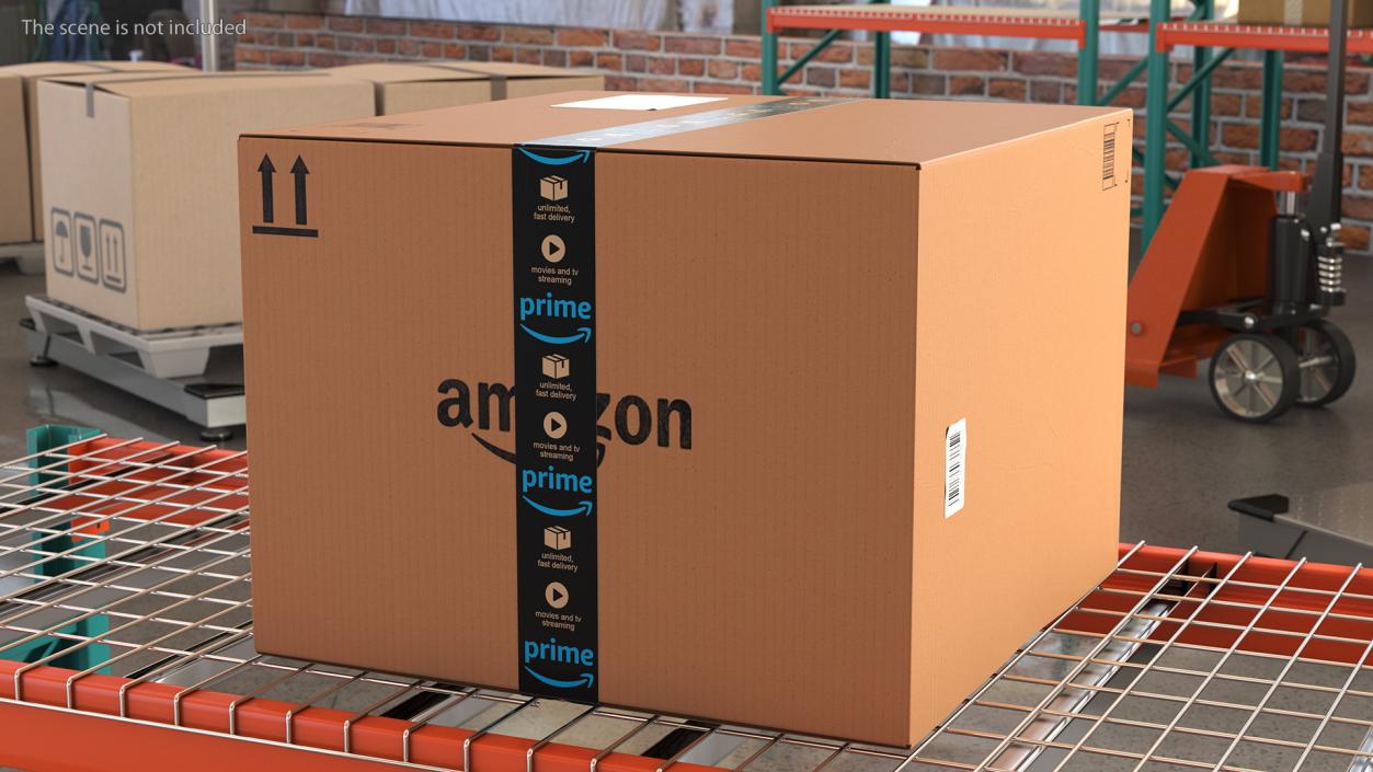 Amazon Parcels Box 51x51x38 3D